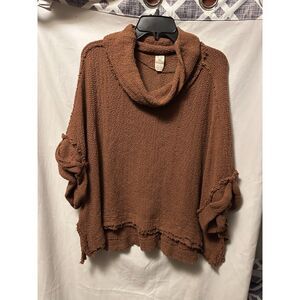 Free People So Comfy Tee in Brown Woman's Size XS Oversized We The Free